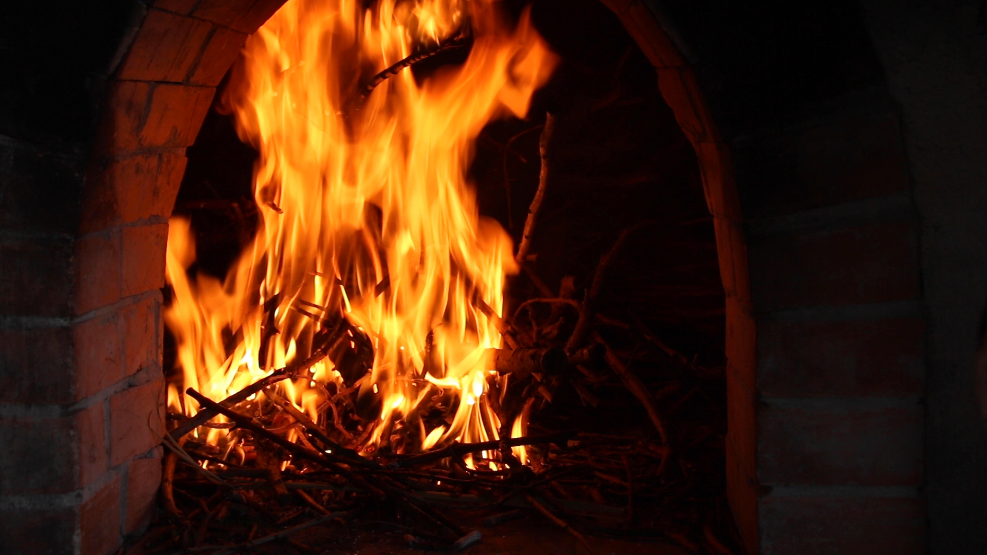 Fuoco nel forno del pane Fuoco nel forno del pane