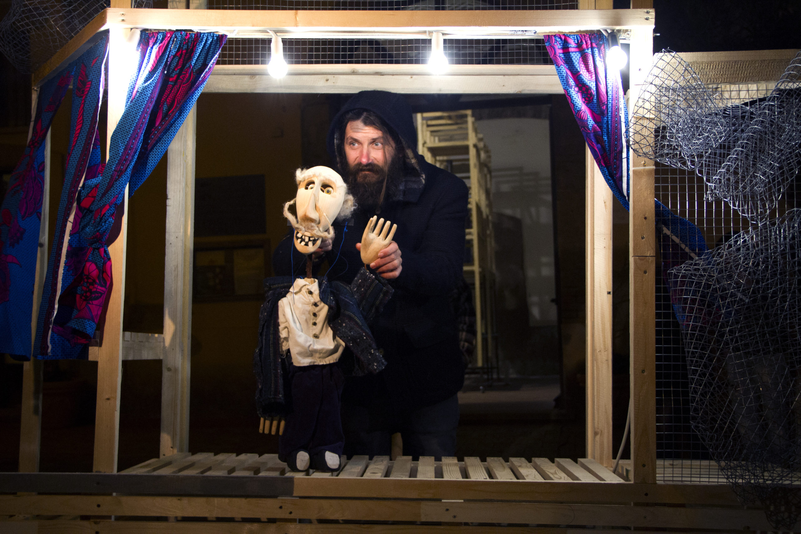 Spettacolo di Marionette di Stefano Presentazione dei cestini di vimini