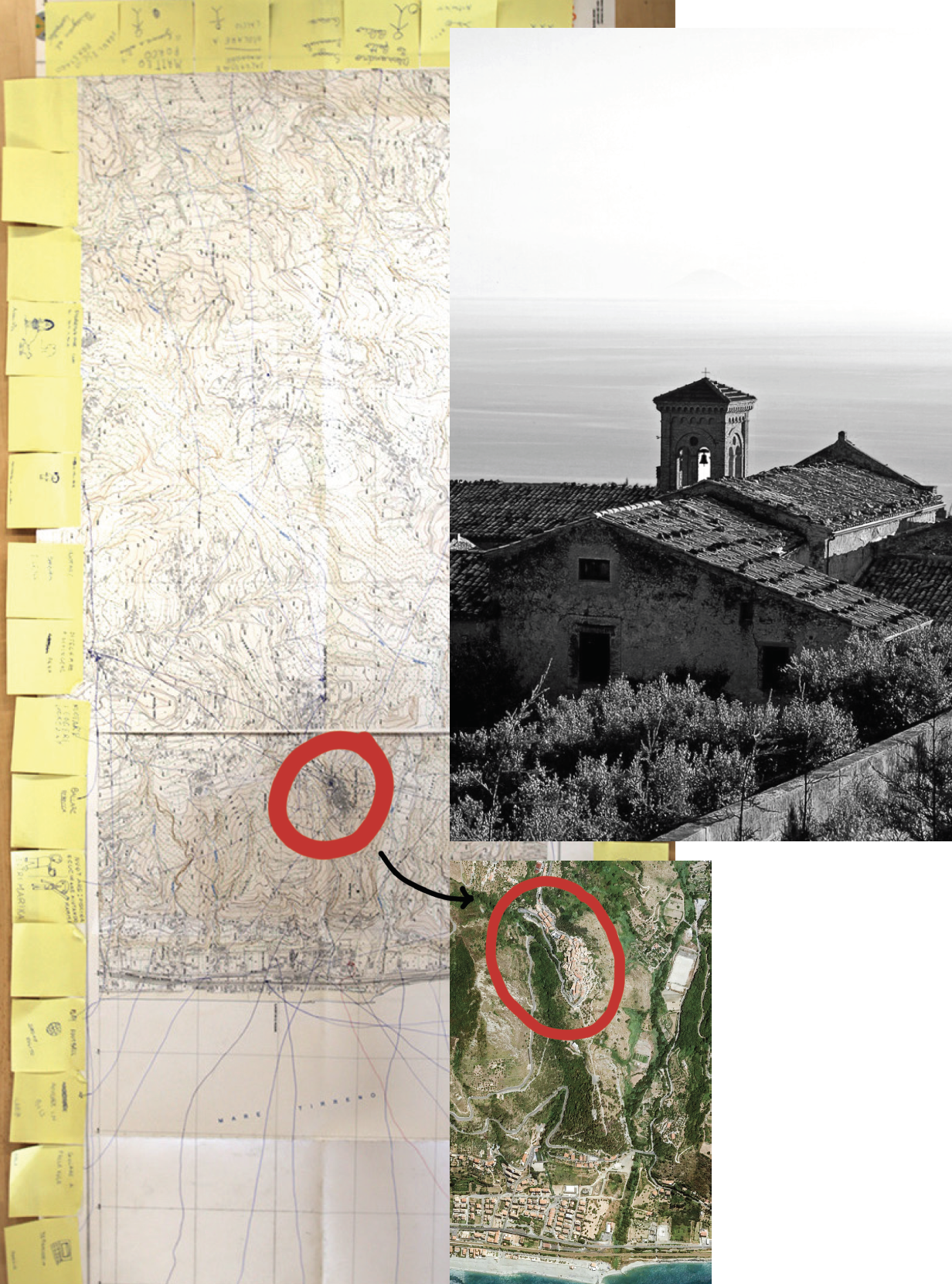 Collage espressivo della location Collage espressivo della location